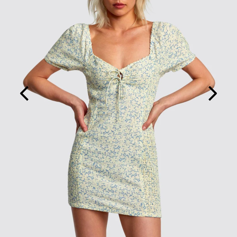 NWOT Women’s RVCA GRETEL LINEN DRESS